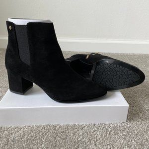 Calvin Klein Black Fisa Suede Booties